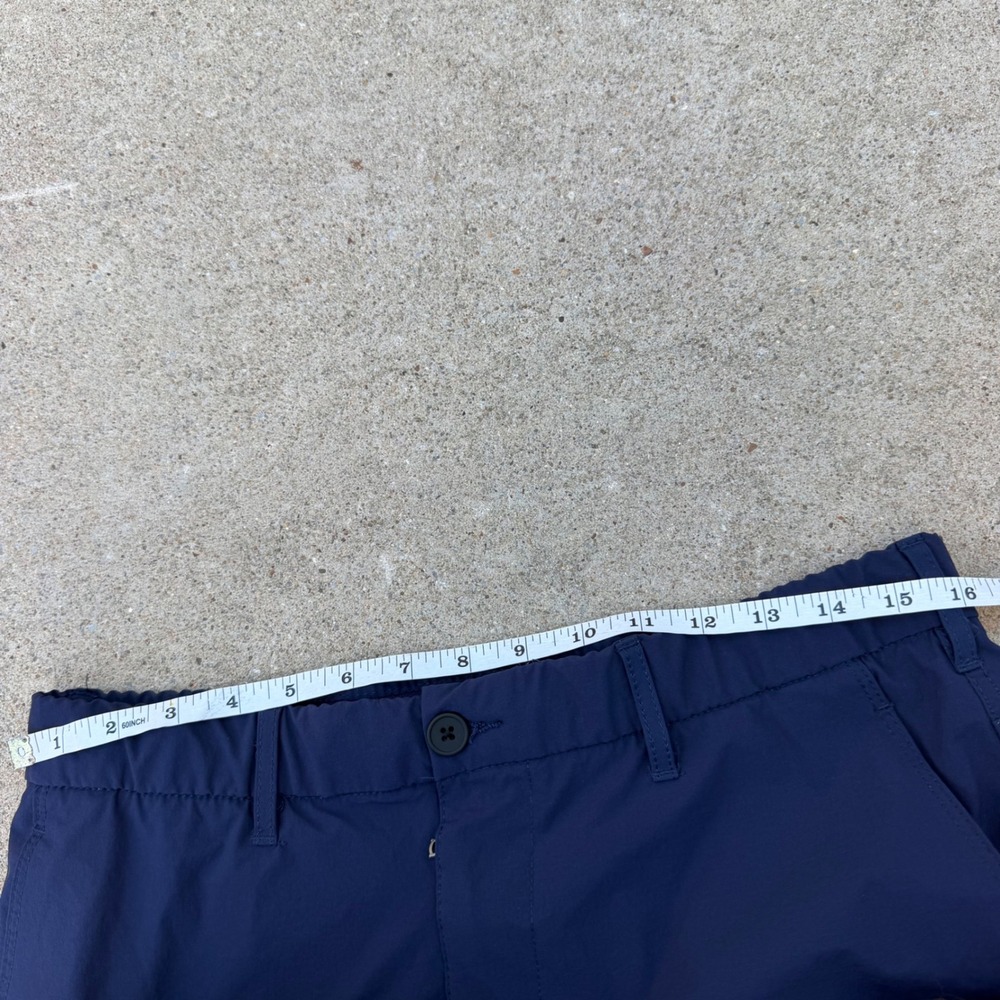 Onia Hybrid Shorts Mens 32 Navy Blue Stretch Tech Casual Lightweight Summer - Picture 6 of 9